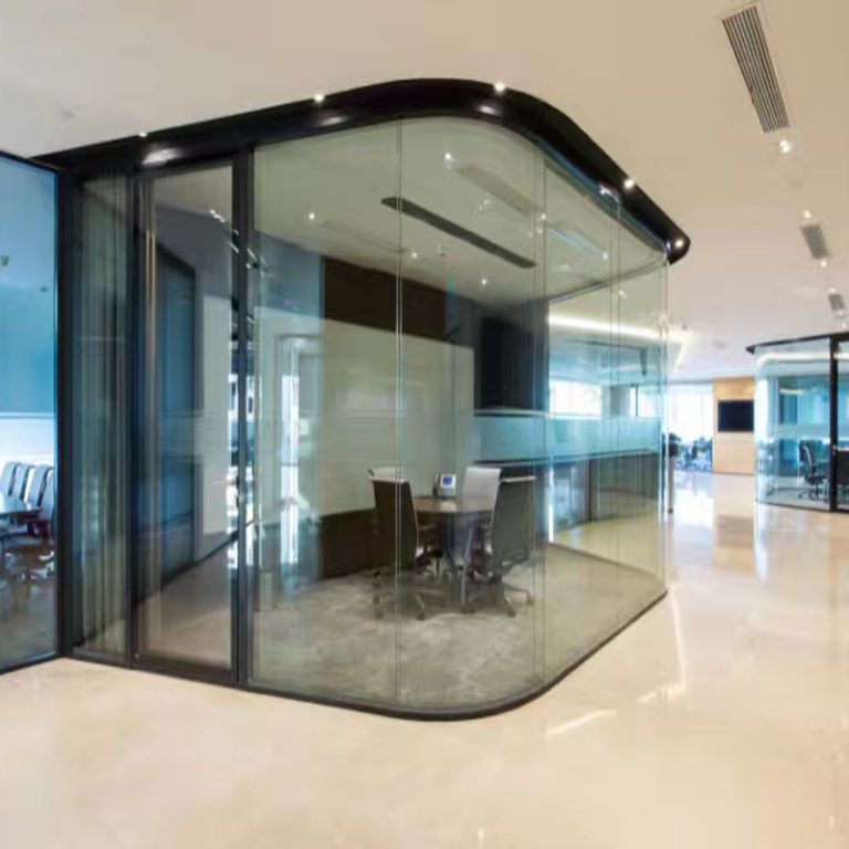 Curved Glass Partitions in Coquitlam & Maple Ridge