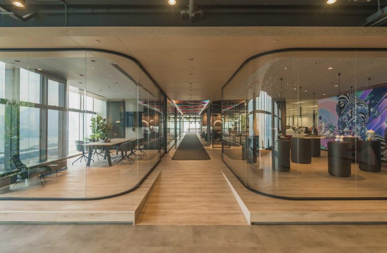 Curved Glass Partitions in Coquitlam & Maple Ridge