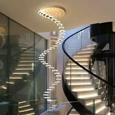 cuerved glass railing