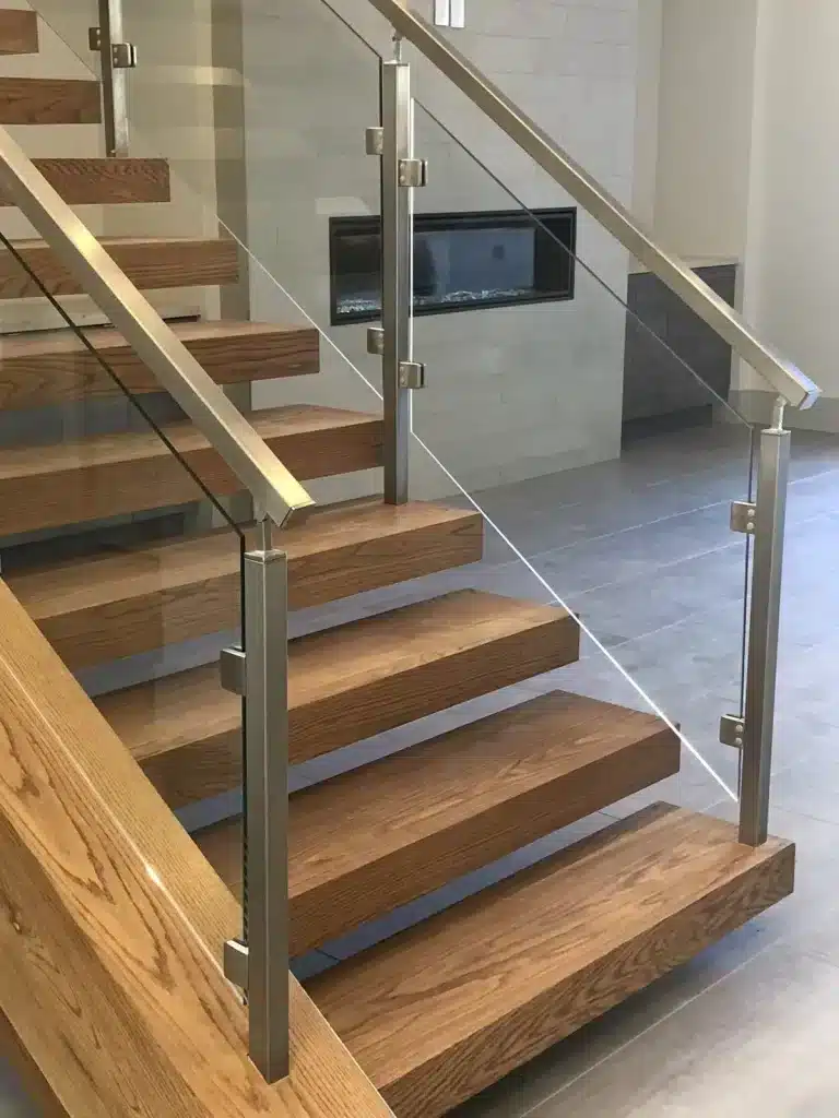 Staircase Glass Railings in New Westminster