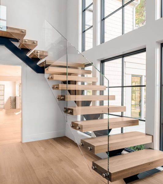Glass-Balustrade-Floating-Stairs